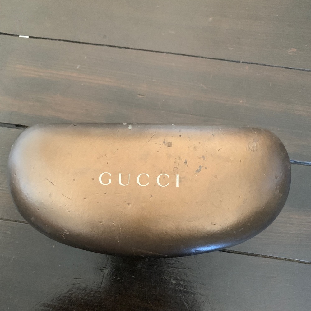 Vintage Gucci Sunglasses Case and Rag